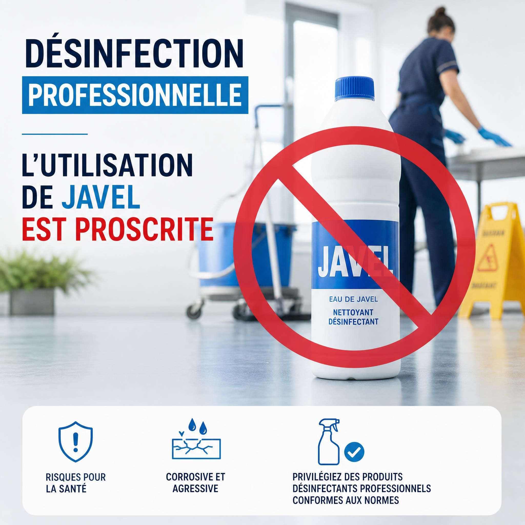 Pourquoi l&rsquo;eau de javel ne suffit pas à désinfecter : ce que vous devez vraiment savoir