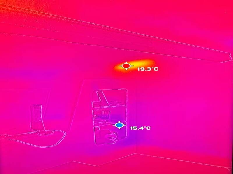 Détection nid de guêpes caméra thermique